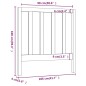 vidaXL Cabecero de cama madera maciza de pino 106x4x100 cm vidaXL Cabecero de cama madera maciza de pino 106x4x100 cm