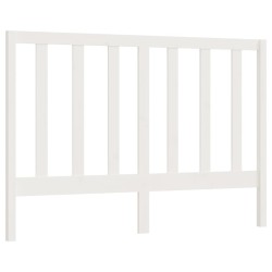 vidaXL Cabecero de cama madera maciza de pino blanco 156x4x100 cm