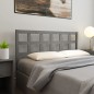 vidaXL Cabecero de cama madera maciza de pino gris 156x4x100 cm