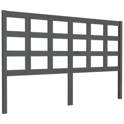 vidaXL Cabecero de cama madera maciza de pino gris 156x4x100 cm