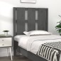 vidaXL Cabecero de cama madera maciza de pino gris 80,5x4x100 cm vidaXL Cabecero de cama madera maciza de pino gris 80,5x4x100 cm