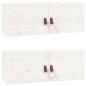 vidaXL Armarios de pared 2 uds madera maciza pino blanco 80x30x30 cm vidaXL Armarios de pared 2 uds madera maciza pino blanco 80x30x30 cm
