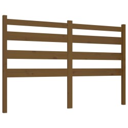 vidaXL Cabecero de cama madera maciza de pino marrón miel 156x4x100 cm