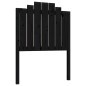 vidaXL Cabecero de cama madera maciza de pino negro 81x4x110 cm