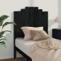 vidaXL Cabecero de cama madera maciza de pino negro 81x4x110 cm