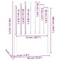 vidaXL Cabecero de cama madera maciza de pino negro 81x4x110 cm