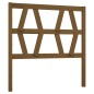 vidaXL Cabecero de cama madera maciza de pino marrón miel 106x4x100 cm