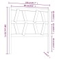 vidaXL Cabecero de cama madera maciza de pino marrón miel 106x4x100 cm
