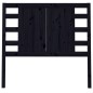 vidaXL Cabecero madera maciza de pino negro 106x4x100 cm vidaXL Cabecero madera maciza de pino negro 106x4x100 cm
