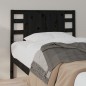 vidaXL Cabecero madera maciza de pino negro 106x4x100 cm vidaXL Cabecero madera maciza de pino negro 106x4x100 cm