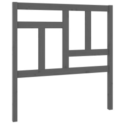 vidaXL Cabecero de cama madera maciza de pino gris 80,5x4x100 cm