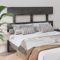 vidaXL Cabecero de cama madera maciza de pino gris 138x3x81 cm vidaXL Cabecero de cama madera maciza de pino gris 138x3x81 cm