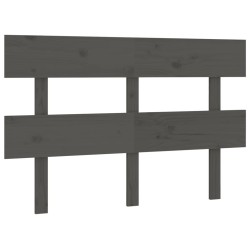 vidaXL Cabecero de cama madera maciza de pino gris 138x3x81 cm