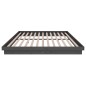 vidaXL Estructura de cama madera maciza gris 200x200 cm vidaXL Estructura de cama madera maciza gris 200x200 cm