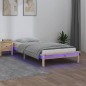 vidaXL Estructura de cama con LED madera maciza 100x200 cm vidaXL Estructura de cama con LED madera maciza 100x200 cm