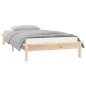 vidaXL Estructura de cama con LED madera maciza 100x200 cm vidaXL Estructura de cama con LED madera maciza 100x200 cm