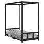 vidaXL Estructura de cama para niños madera de pino negro 90x190 cm