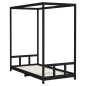 vidaXL Estructura de cama para niños madera de pino negro 90x190 cm