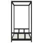 vidaXL Estructura de cama para niños madera de pino negro 90x190 cm