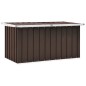 vidaXL Caja de almacenaje para jardín marrón 129x67x65 cm vidaXL Caja de almacenaje para jardín marrón 129x67x65 cm