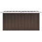 vidaXL Caja de almacenaje para jardín marrón 129x67x65 cm vidaXL Caja de almacenaje para jardín marrón 129x67x65 cm