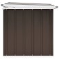 vidaXL Caja de almacenaje para jardín marrón 129x67x65 cm vidaXL Caja de almacenaje para jardín marrón 129x67x65 cm