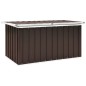 vidaXL Caja de almacenaje para jardín marrón 129x67x65 cm vidaXL Caja de almacenaje para jardín marrón 129x67x65 cm