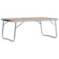 vidaXL Mesa de camping plegable aluminio marrón 60x40 cm vidaXL Mesa de camping plegable aluminio marrón 60x40 cm