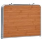 vidaXL Mesa de camping plegable aluminio marrón 60x40 cm vidaXL Mesa de camping plegable aluminio marrón 60x40 cm