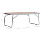vidaXL Mesa de camping plegable aluminio marrón 60x40 cm vidaXL Mesa de camping plegable aluminio marrón 60x40 cm