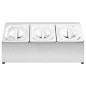 vidaXL Soporte bandeja Gastronorm con 3 bandejas 1/6 acero inoxidable vidaXL Soporte bandeja Gastronorm con 3 bandejas 1/6 acero inoxidable
