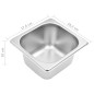 vidaXL Soporte bandeja Gastronorm con 3 bandejas 1/6 acero inoxidable vidaXL Soporte bandeja Gastronorm con 3 bandejas 1/6 acero inoxidable