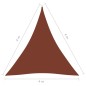 vidaXL Toldo de vela triangular tela Oxford terracota 4x4x4 m vidaXL Toldo de vela triangular tela Oxford terracota 4x4x4 m