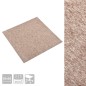 vidaXL Baldosas de suelo de moqueta 20 uds 5 m² 50x50 cm beige vidaXL Baldosas de suelo de moqueta 20 uds 5 m² 50x50 cm beige