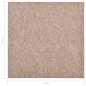 vidaXL Baldosas de suelo de moqueta 20 uds 5 m² 50x50 cm beige vidaXL Baldosas de suelo de moqueta 20 uds 5 m² 50x50 cm beige