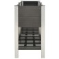 vidaXL Mesa de cultivo para jardín con estante WPC gris 200x50x90 cm