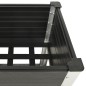 vidaXL Mesa de cultivo para jardín con estante WPC gris 200x50x90 cm