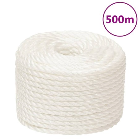 vidaXL Cuerda de trabajo polipropileno blanco 12 mm 500 m