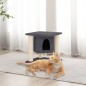 vidaXL Rascador para gatos con postes de sisal gris oscuro 37 cm vidaXL Rascador para gatos con postes de sisal gris oscuro 37 cm