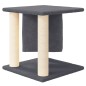 vidaXL Rascador para gatos con postes de sisal gris oscuro 37 cm vidaXL Rascador para gatos con postes de sisal gris oscuro 37 cm