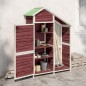 vidaXL Cobertizo herramientas jardín madera pino moca 120x53,5x170 cm vidaXL Cobertizo herramientas jardín madera pino moca 120x53,5x170 cm