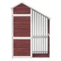vidaXL Cobertizo herramientas jardín madera pino moca 120x53,5x170 cm vidaXL Cobertizo herramientas jardín madera pino moca 120x53,5x170 cm