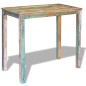 vidaXL Mesa alta de bar de madera maciza reciclada 115x60x107 cm