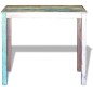 vidaXL Mesa alta de bar de madera maciza reciclada 115x60x107 cm