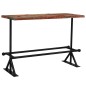 vidaXL Mesa de bar de madera maciza reciclada multicolor 150x70x107 cm vidaXL Mesa de bar de madera maciza reciclada multicolor 150x70x107 cm