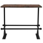 vidaXL Mesa de bar de madera maciza reciclada multicolor 150x70x107 cm vidaXL Mesa de bar de madera maciza reciclada multicolor 150x70x107 cm