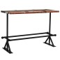 vidaXL Mesa de bar de madera maciza reciclada multicolor 150x70x107 cm vidaXL Mesa de bar de madera maciza reciclada multicolor 150x70x107 cm