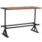vidaXL Mesa de bar de madera maciza reciclada multicolor 150x70x107 cm vidaXL Mesa de bar de madera maciza reciclada multicolor 150x70x107 cm