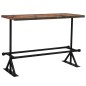vidaXL Mesa de bar de madera maciza reciclada multicolor 150x70x107 cm vidaXL Mesa de bar de madera maciza reciclada multicolor 150x70x107 cm