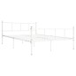 vidaXL Estructura de cama de metal blanco 120x200 cm
